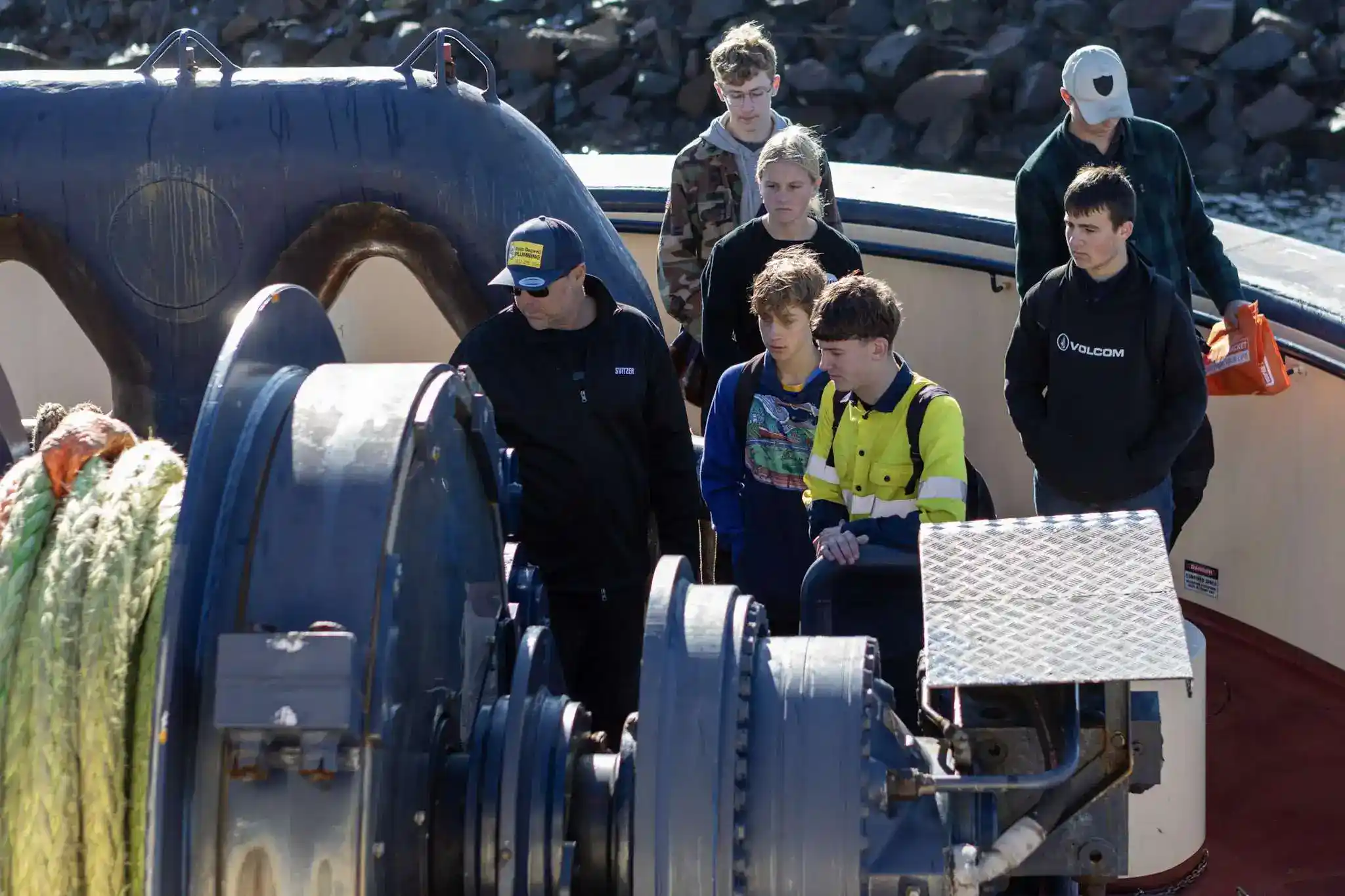 Near coastal vessel underway